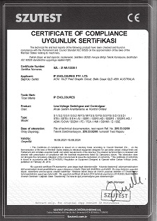 IP Enclosures Certificate - CE