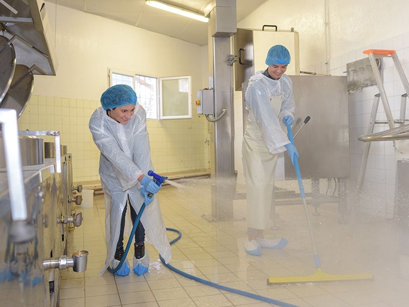 IP69K Enclosure Washdown Area