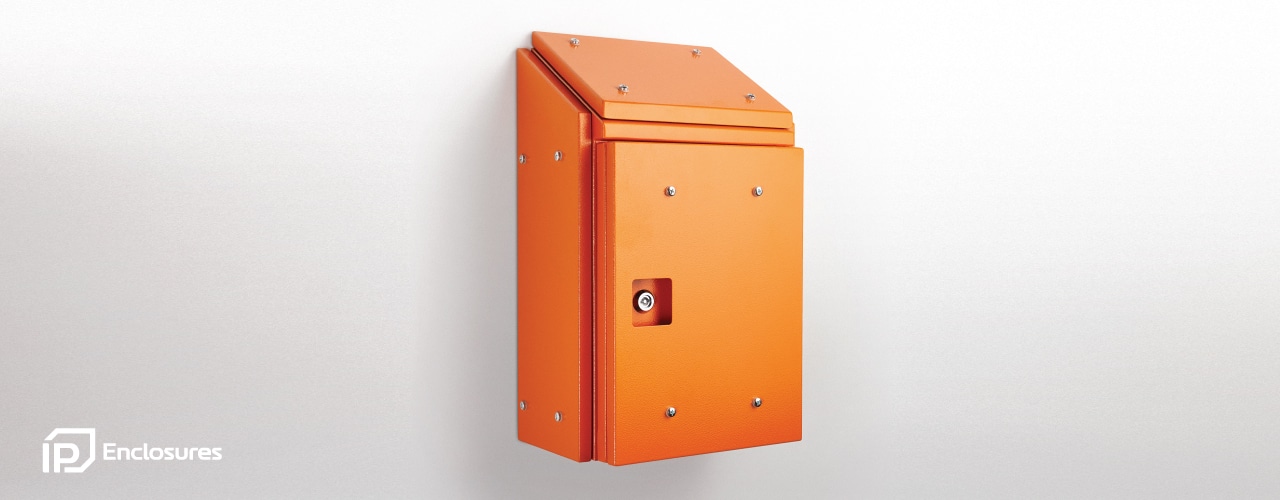 Sloping Roof Electrical Enclosures with Sun Shields