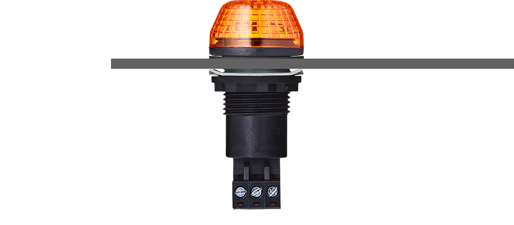 ISS M22 panel mount LED strobe beacon